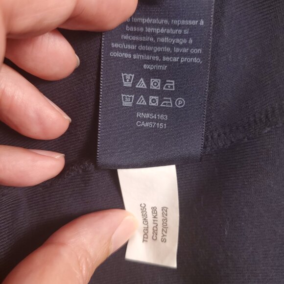 Tommy Hilfiger Navy Blue Sleeveless Dress V neck, Women's size L - Picture 9 of 9